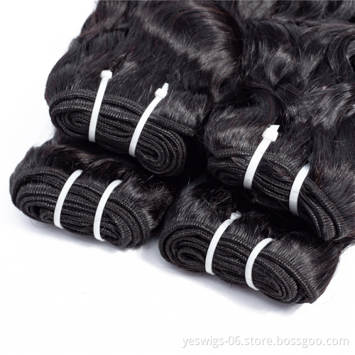 Hair Vendors Unprocessed Raw Indian Human Virgin Hair Cuticle Aligned Water Wave Extensions Wholesale Single Bundle Indian Hair